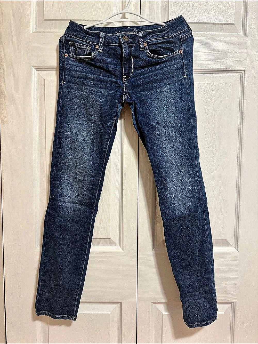American Eagle Outfitters Super Stretch Skinny Jeans Waist 6 Blue